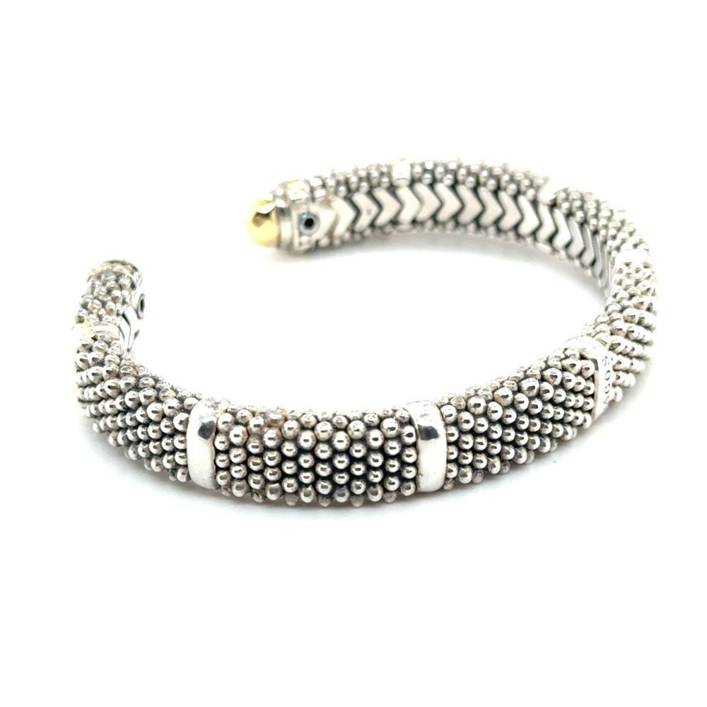 Lagos Caviar 925/18K Cuff - Picture 2 of 8